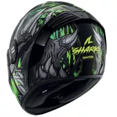 Integrální helma na moto Shark KGA SPARTAN RS SHAYTAN Black Green Grey