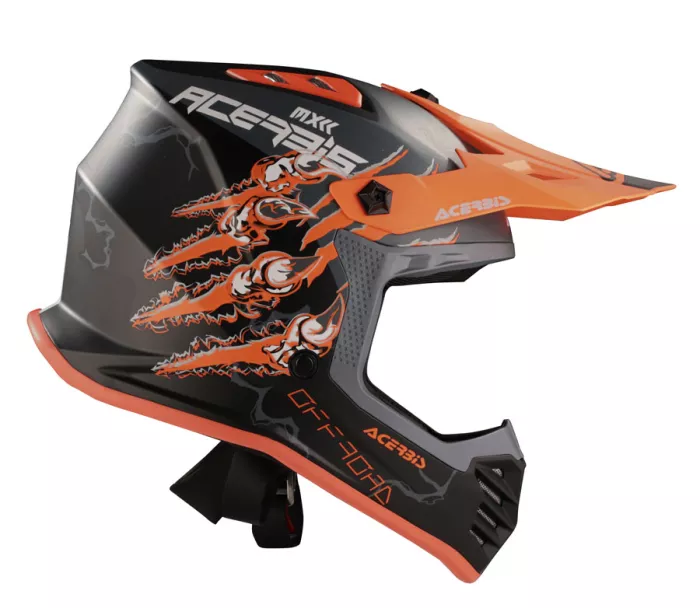 Dětská helma Acerbis Profile nero/arancio fluo