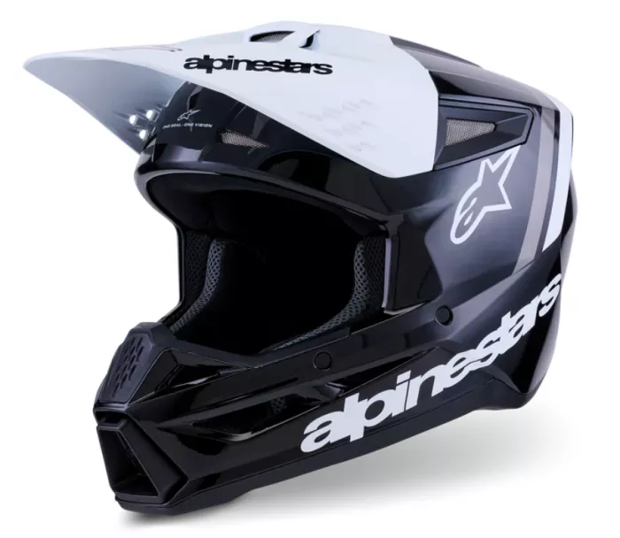 MX helma 2026 Alpinestars SM3 Radium black/white/grey glossy