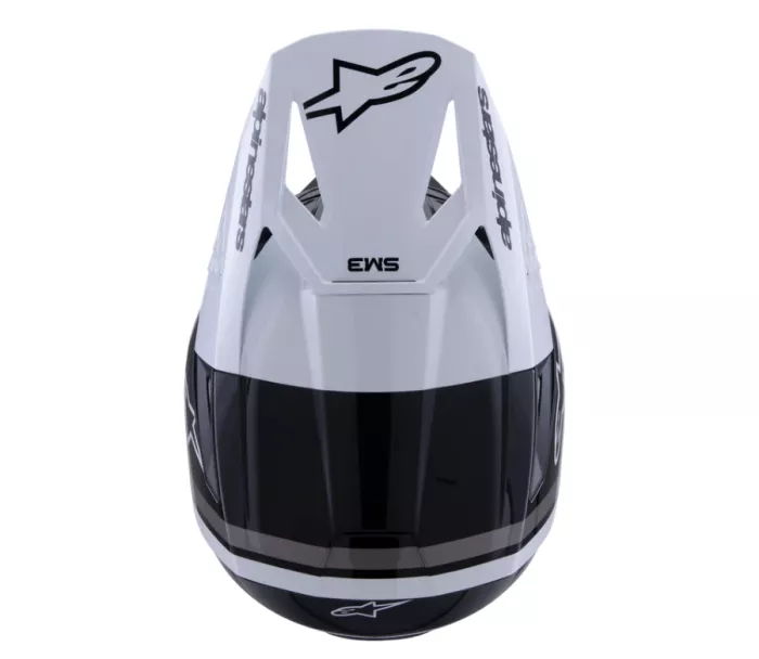 MX helma 2026 Alpinestars SM3 Radium black/white/grey glossy