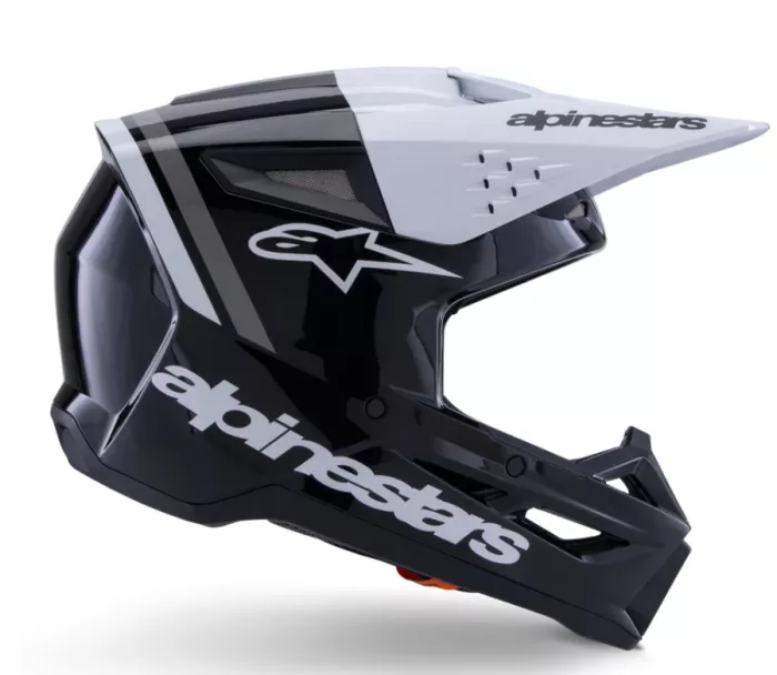 MX helma 2026 Alpinestars SM3 Radium black/white/grey glossy