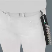 WERA Socket belt with 1/4" drive hex socket bits - US sizes