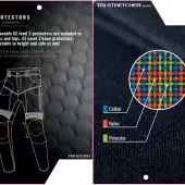 Pánské kalhoty na moto Trilobite Parado monolayer AAA slim fit blue (Zkrácené)