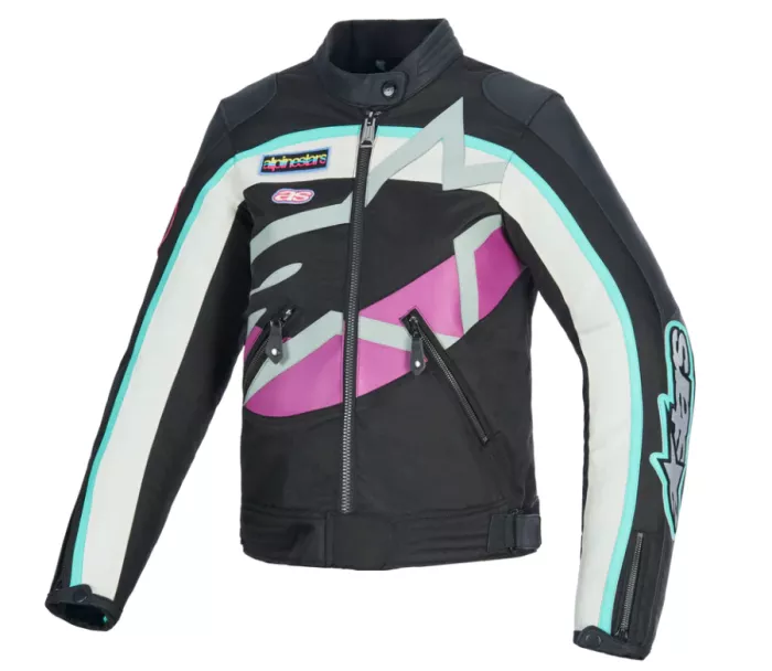 Dámská bunda 2026 Alpinestars Idles black/off white/purple