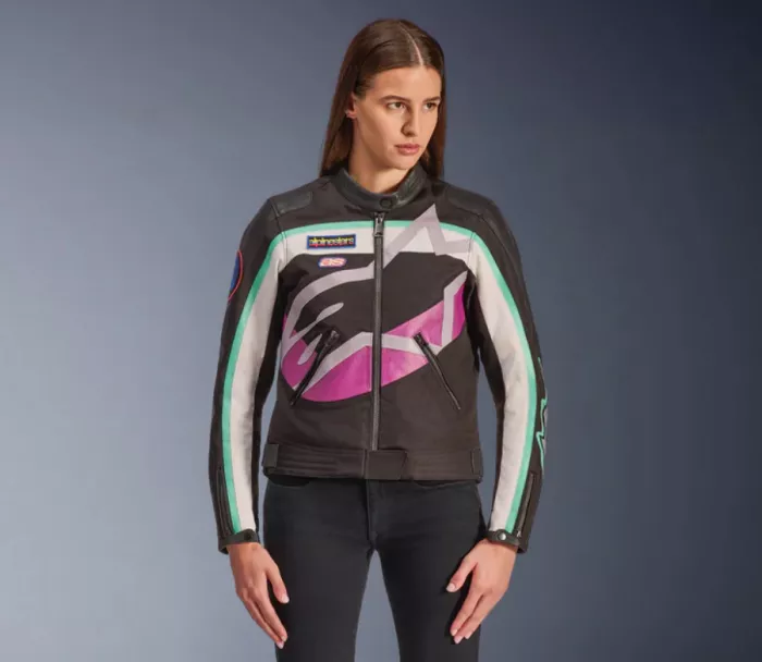 Dámská bunda 2026 Alpinestars Idles black/off white/purple