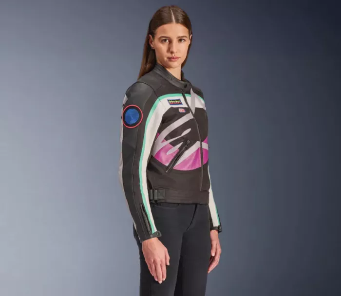 Dámská bunda 2026 Alpinestars Idles black/off white/purple