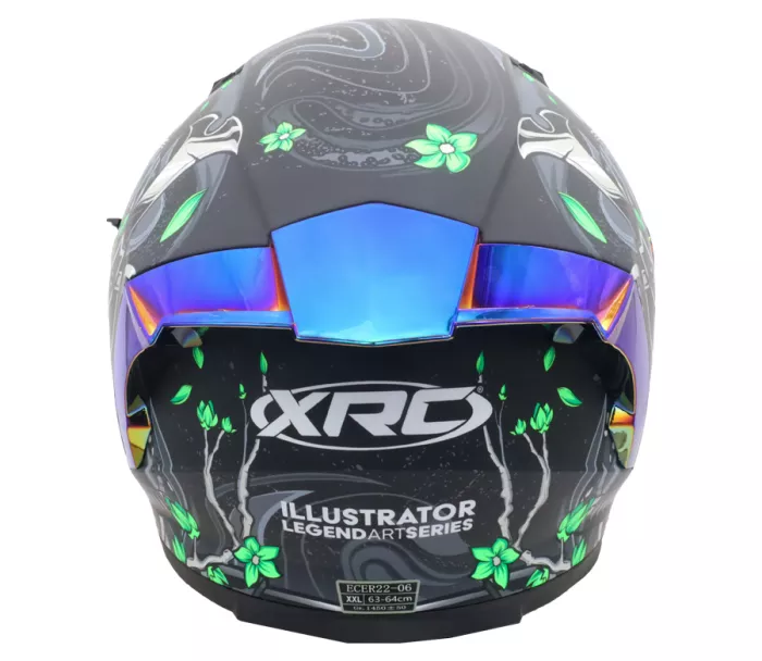 Helma na motorku XRC Illustrator green