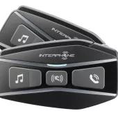 Bluetooth headset pro uzavřené a otevřené přilby Interphone U-COM16, Twin Pack