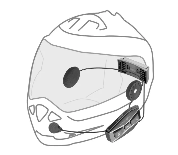 Bluetooth headset pro uzavřené a otevřené přilby Interphone U-COM16, Twin Pack