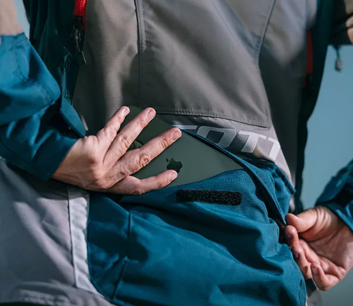 Cestovní bunda SCOTT Dualraid Dryo blue/titanium grey