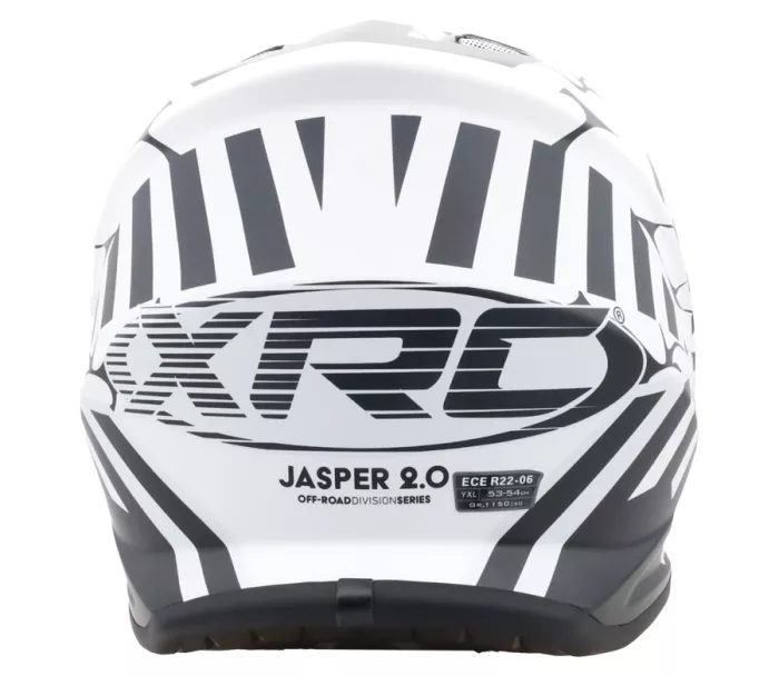 Dětská motokrosová helma XRC MX Jasper Youth 2.0 black/white