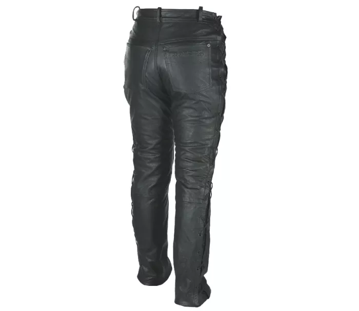 Kožené kalhoty Nazran Jeans Chopper black