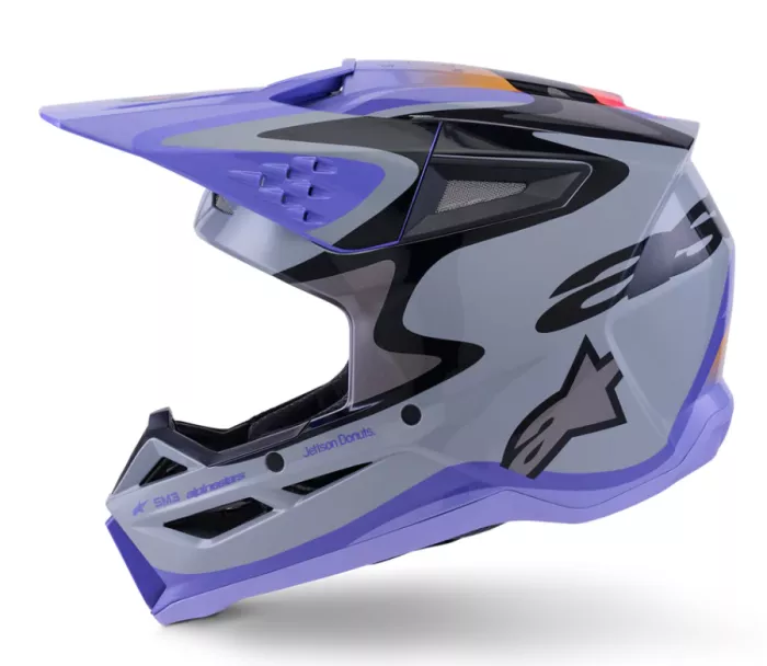 Helma na motokros 2026 Alpinestars Jettson SM3 grey/purple/black