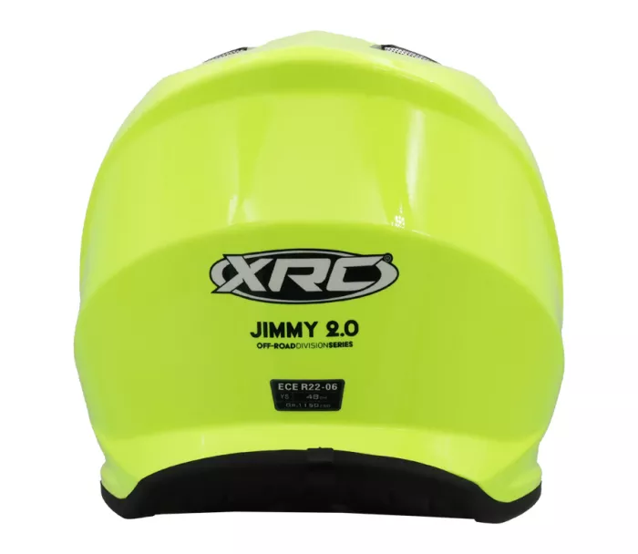 Dětská motokrosová helma XRC Jimmy 2.0 yellow fluo