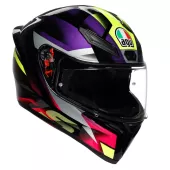 Helma na motorku AGV K1S E2206 FASTLAP BLACK/PURPLE/PINK