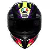 Helma na motorku AGV K1S E2206 FASTLAP BLACK/PURPLE/PINK
