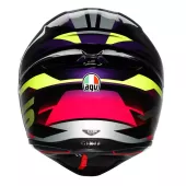 Helma na motorku AGV K1S E2206 FASTLAP BLACK/PURPLE/PINK