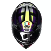 Helma na motorku AGV K1S E2206 FASTLAP BLACK/PURPLE/PINK