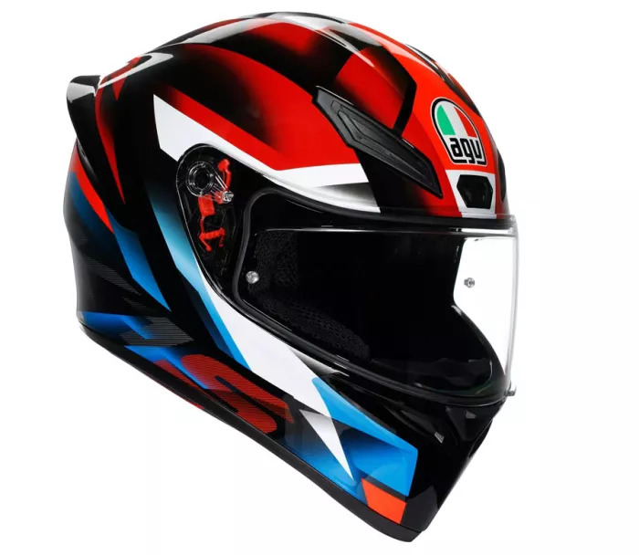 Integrální helma AGV K1S E2206 FASTLAP BLACK/RED/BLUE
