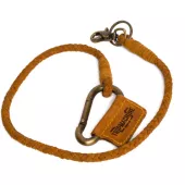Trip Machine Braided key chain tan