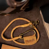 Trip Machine Braided key chain tan
