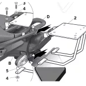 Držák horního kufru SHAD W0FR89ST pro moto BMW F 800S roky 07-15, BMW F 800R roky 09-18