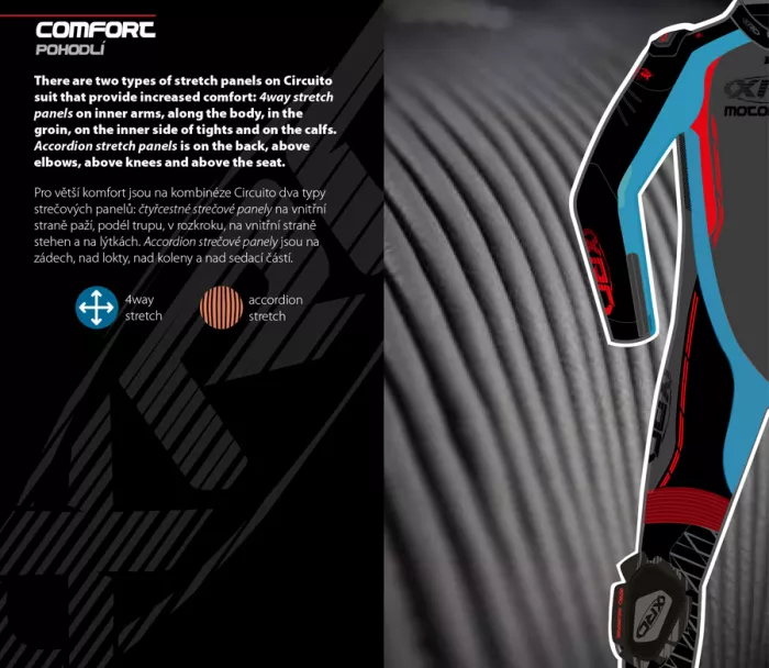 Jednodílná kombinéza XRC Circuito HLT men Tech10 black/grey/red