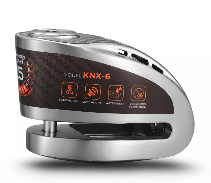 Kotoučový zámek na moto s alarmem Kovix KNX6-BM