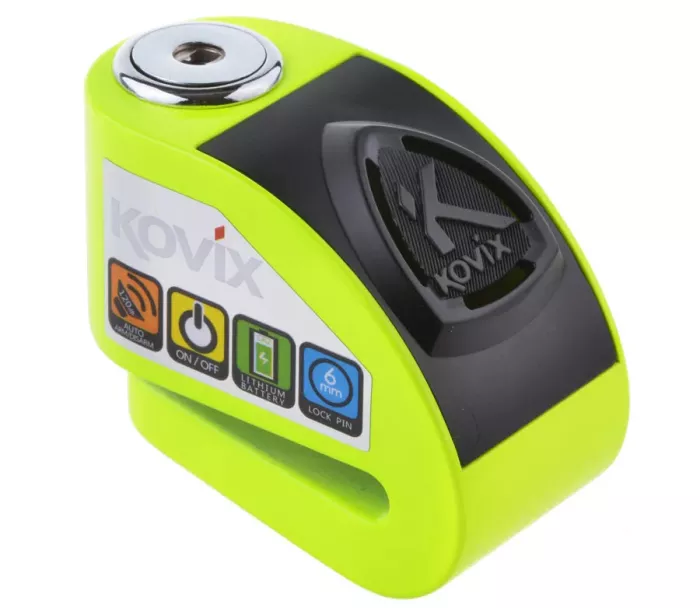 Kotoučový zámek na moto Kovix KD6-FG zelený