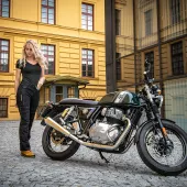 Dámské kevlarové džíny na moto Trilobite 661 Parado slim fit long black level 2