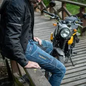 Kevlarové džíny na moto Trilobite 661 Parado blue SLIM