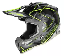 Motokrosová helma Acerbis Linear 22-06 black/fluo yellow