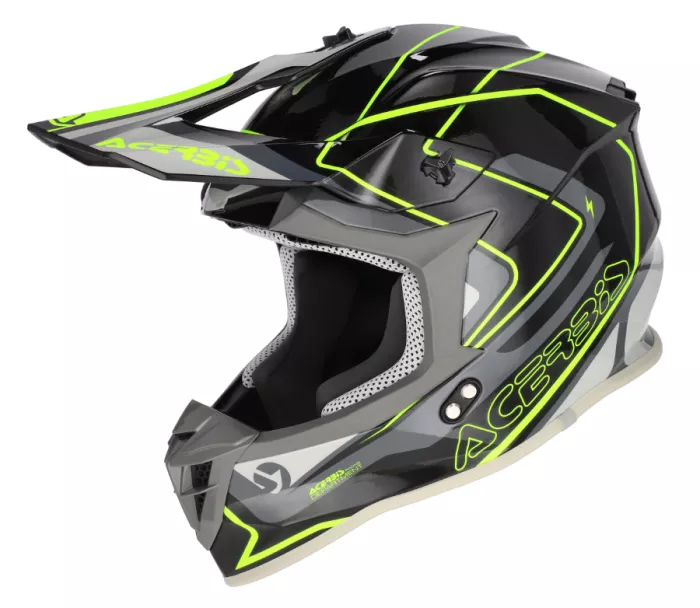 Motokrosová helma Acerbis Linear 22-06 black/fluo yellow