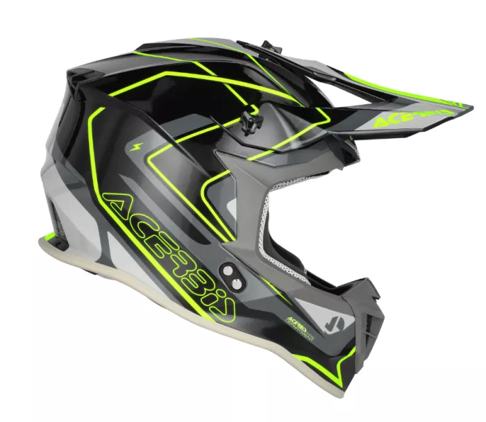 Motokrosová helma Acerbis Linear 22-06 black/fluo yellow