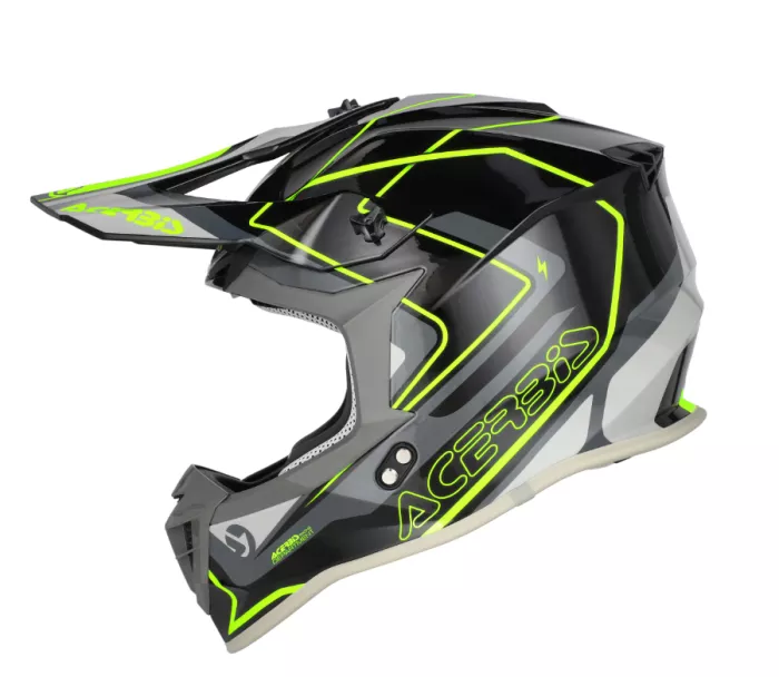 Motokrosová helma Acerbis Linear 22-06 black/fluo yellow