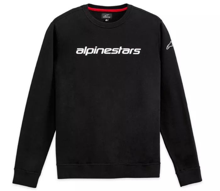 Mikina 2025 Alpinestars Linear Crew V3 black/white
