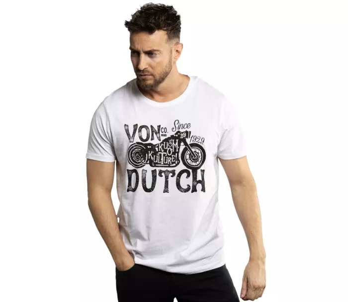 Tričko Von Dutch Logo 3 white
