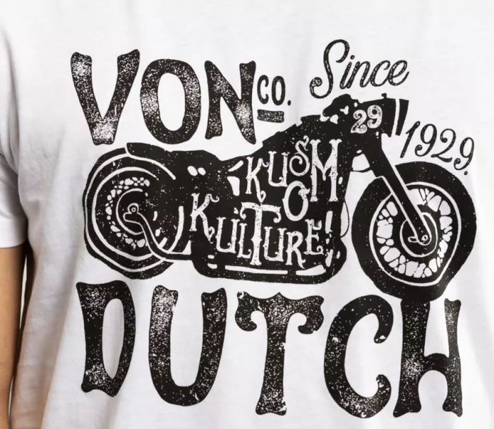 Tričko Von Dutch Logo 3 white