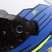 Helma na moto XRC Loomis wht/blk/blue/fluo