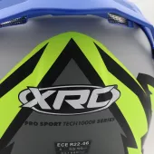 Helma na moto XRC Loomis wht/blk/blue/fluo