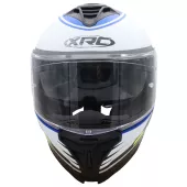 Helma na moto XRC Loomis wht/blk/blue/fluo