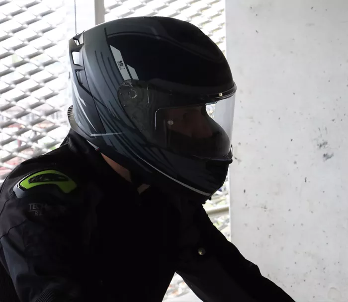 Integrální helma XRC Loomis blk/grey/light grey