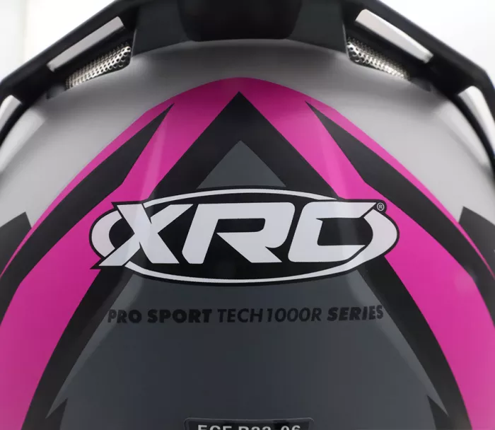 Helma na motorku XRC Loomis blk/grey/light grey/pink