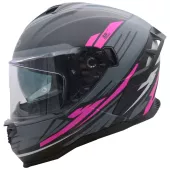 Helma na motorku XRC Loomis blk/grey/light grey/pink