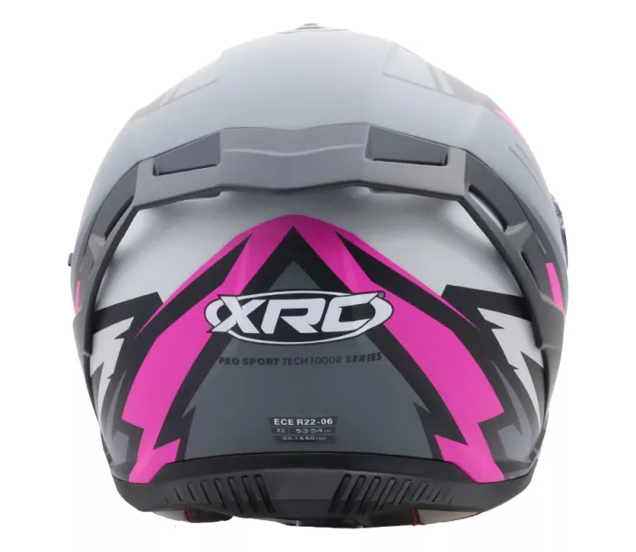 Helma na motorku XRC Loomis blk/grey/light grey/pink