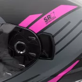 Helma na motorku XRC Loomis blk/grey/light grey/pink