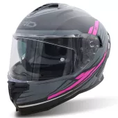 Helma na motorku XRC Loomis blk/grey/light grey/pink