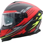 Helma na moto XRC Loomis red/blk/grey/yellow