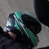 Integrální helma XRC Loomis blk/trqs/dark green/wht