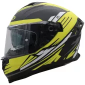 Motocyklová helma XRC Loomis blk/wht/grey/fluo